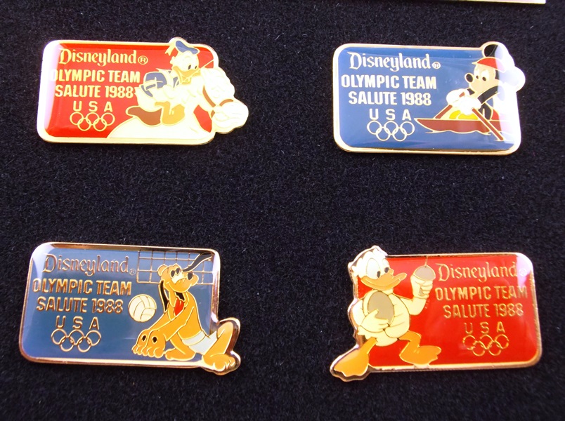 1988 Disneyland Olympic Team Salute Pins 
