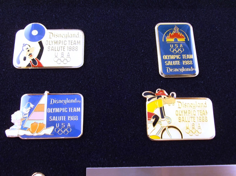 1988 Disneyland Olympic Team Salute Pins 