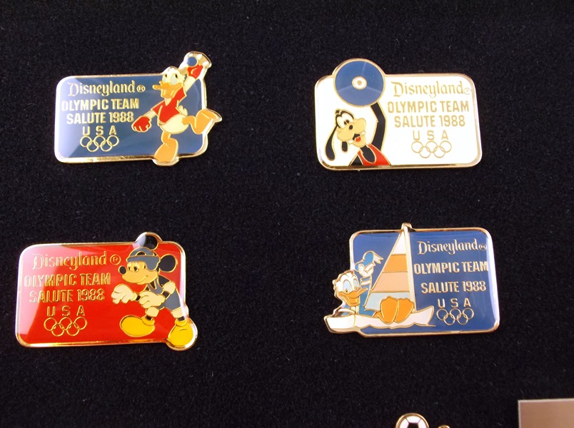 1988 Disneyland Olympic Team Salute Pins 