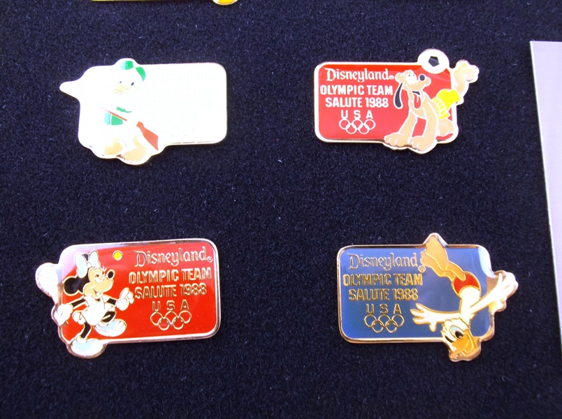 1988 Disneyland Olympic Team Salute Pins 