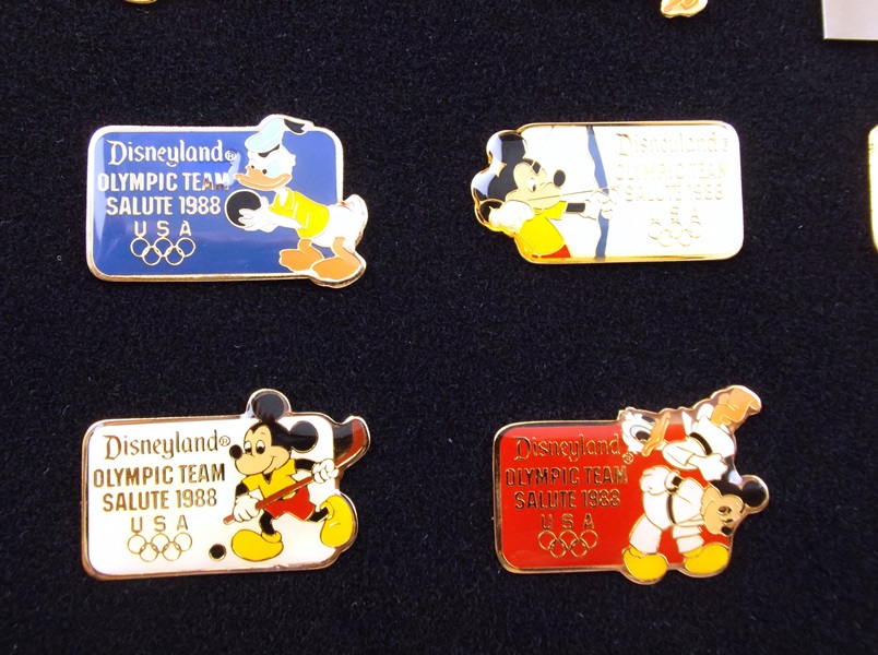 1988 Disneyland Olympic Team Salute Pins 