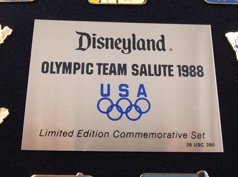 1988 Disneyland Olympic Team Salute Pins 