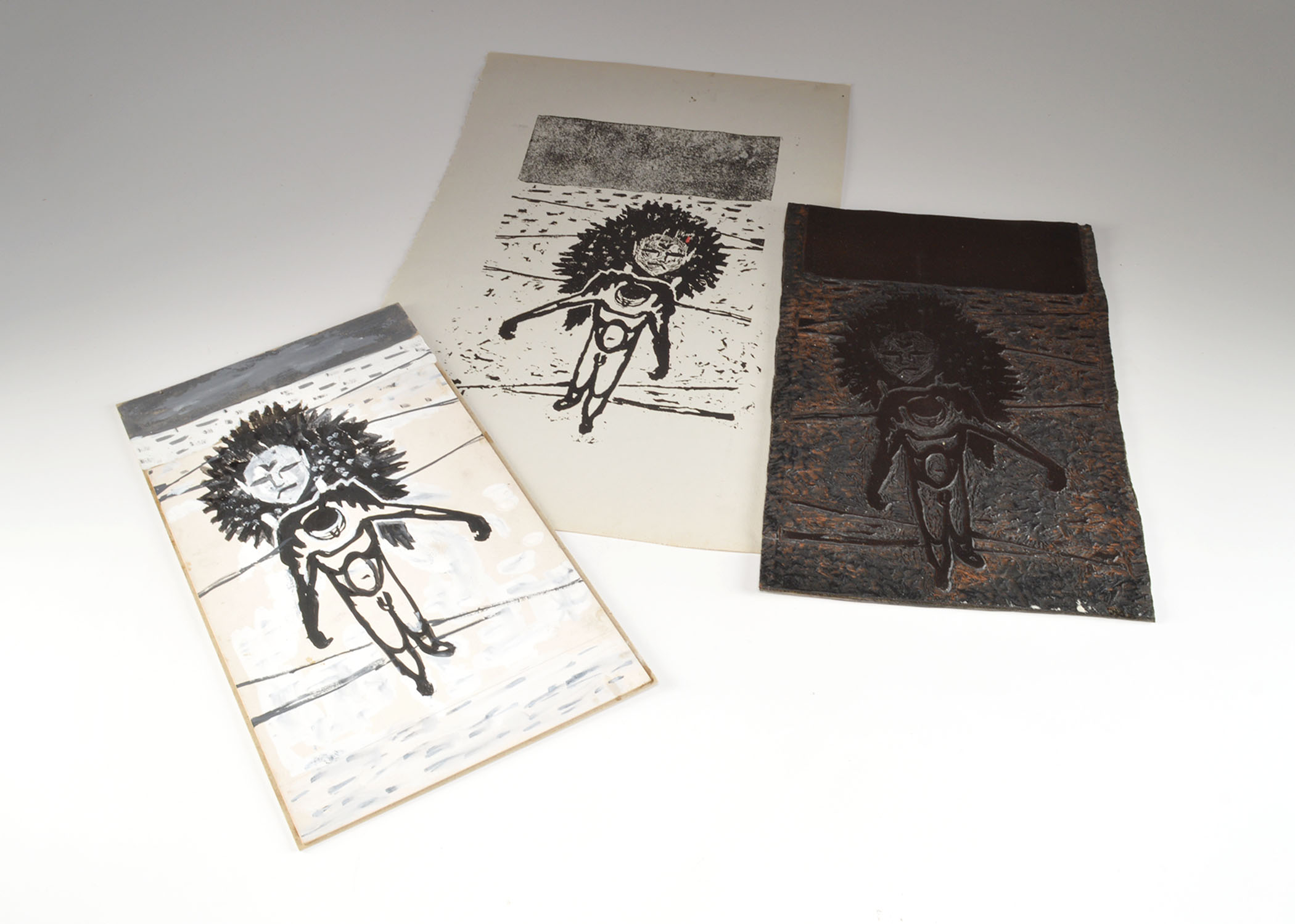 Evelyn Levy Shaw Linoleum Cut and Prints