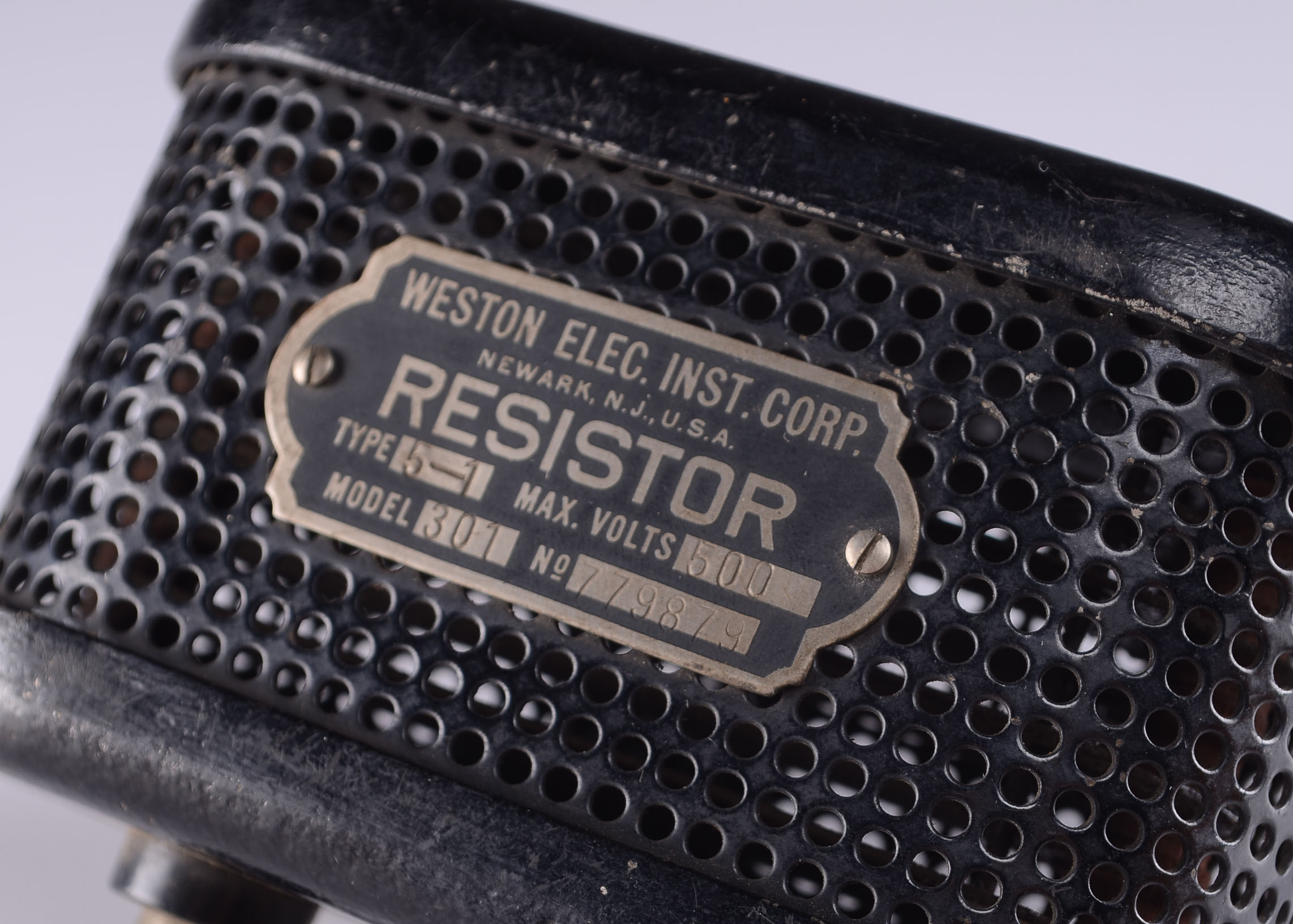 Retro Admiral Tube Radio Alarm Clock and Weston Elec. Resistor 