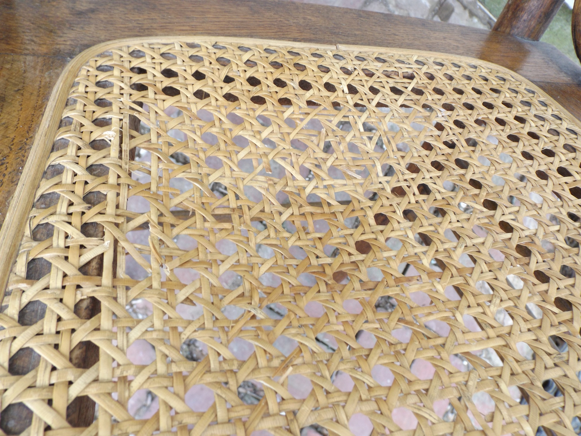 19th Century Pressed Back Oak Chairs