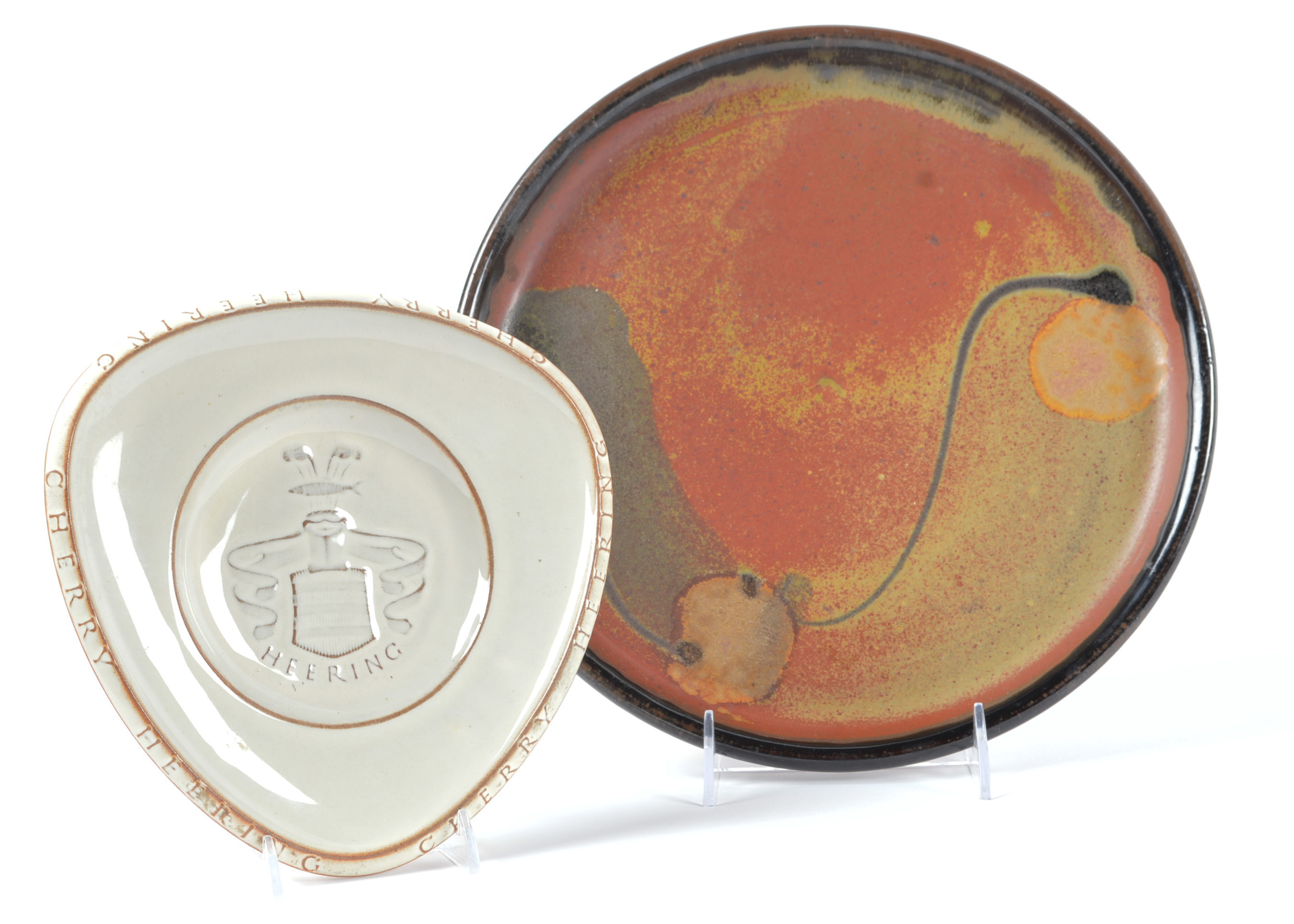 Jens Quistgaard Palshus Pottery Heering Dish & Pottery Plate 