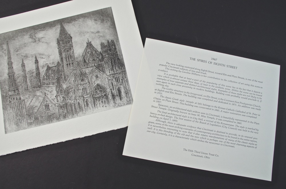 Ten Prints by Caroline Williams Issued by Fifth Third Union Trust