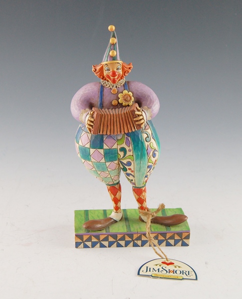 Jim Shore Accordion-Playing Circus Clown
