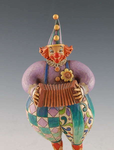 Jim Shore Accordion-Playing Circus Clown