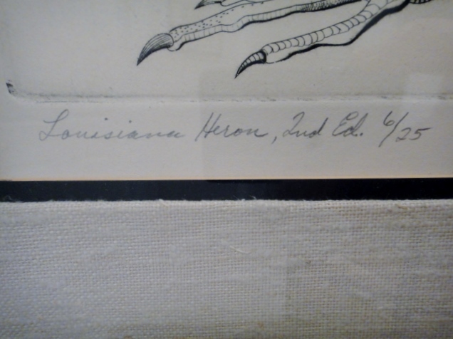 Ray H. French Print "Louisiana Heron"