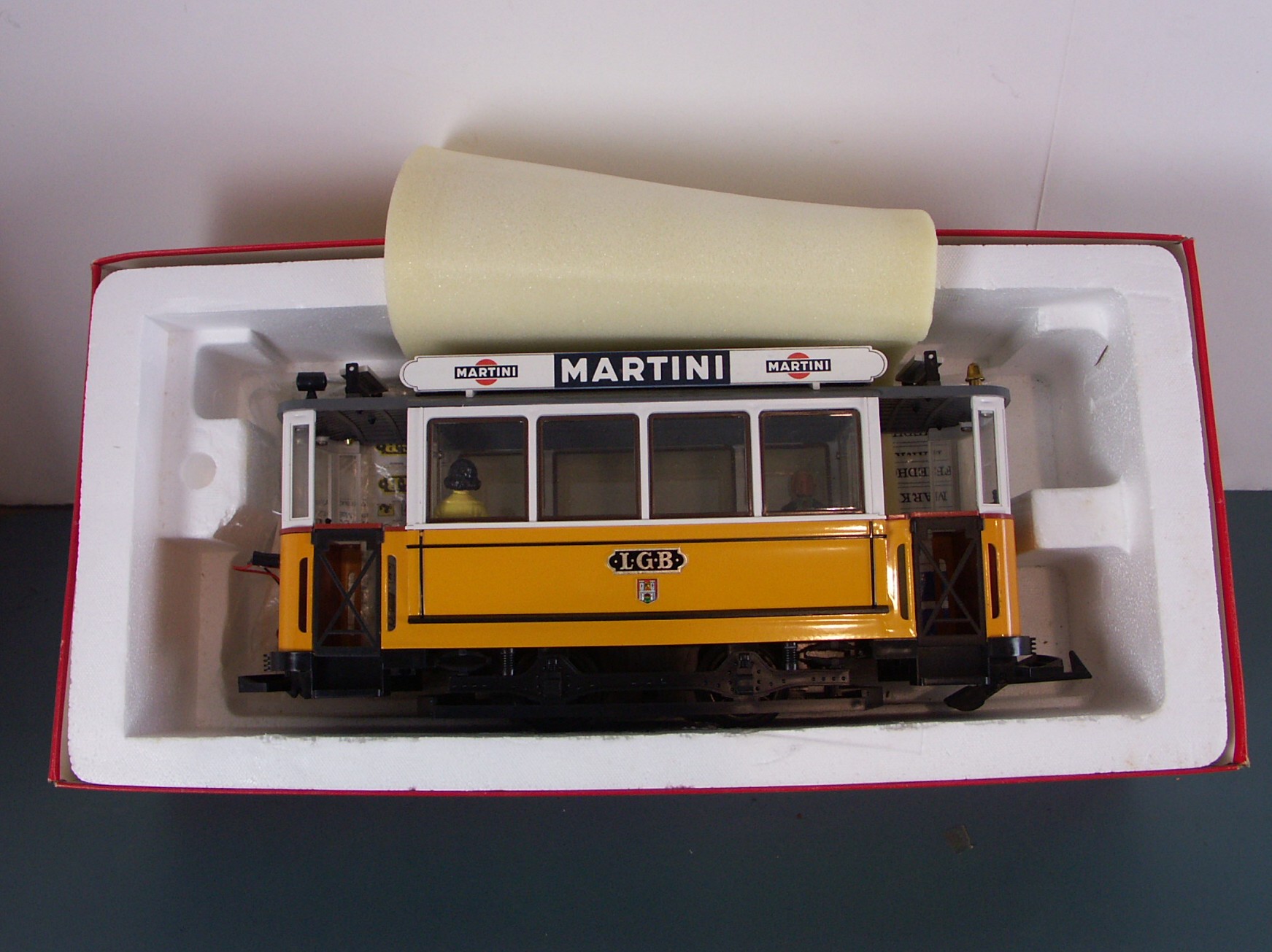 LGB Lehmann G Scale Yellow Trolley Set