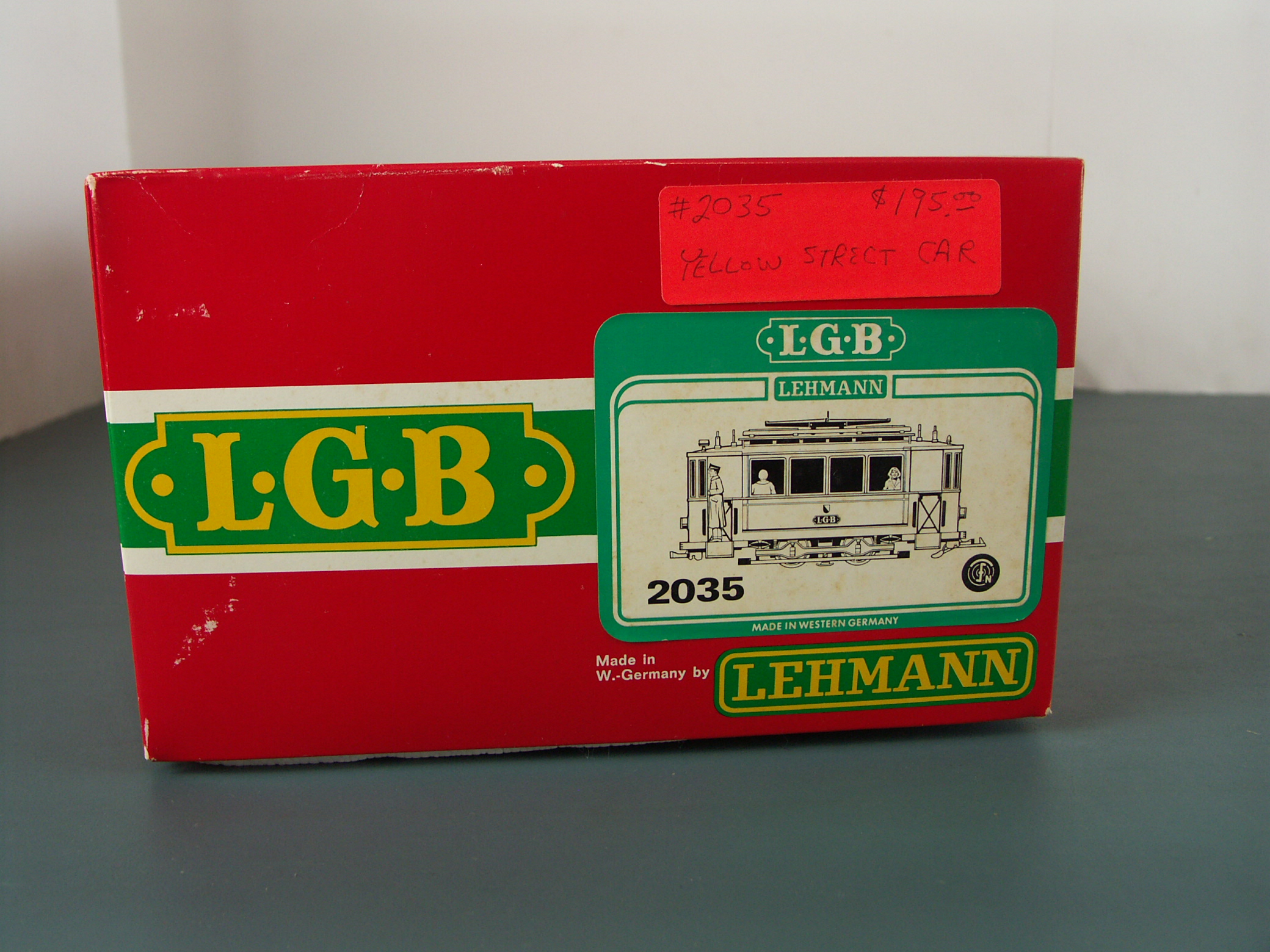 LGB Lehmann G Scale Yellow Trolley Set