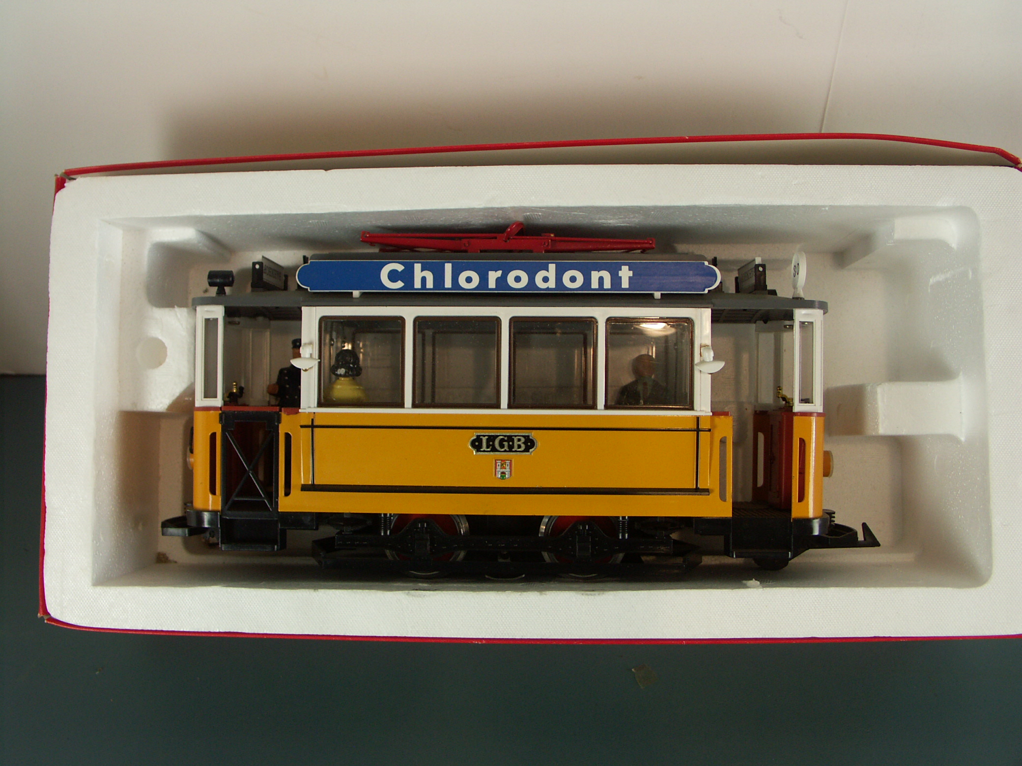 LGB Lehmann G Scale Yellow Trolley Set
