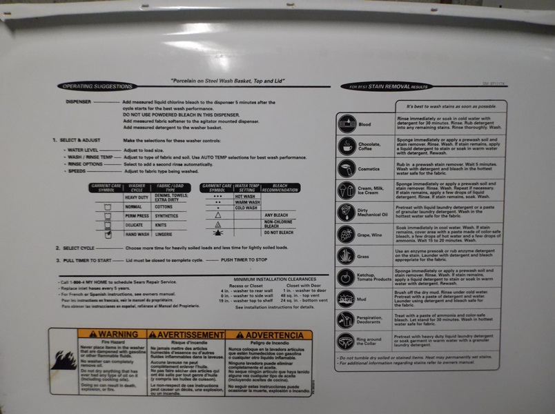 Kenmore Elite Washing Machine