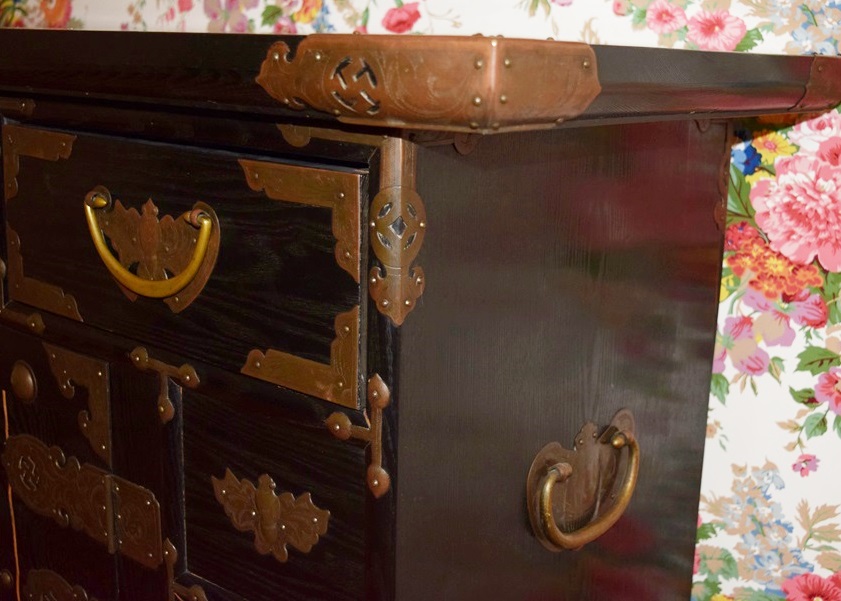 A Vintage Asian Tansu Chest with Fabulous Decorative Hardware