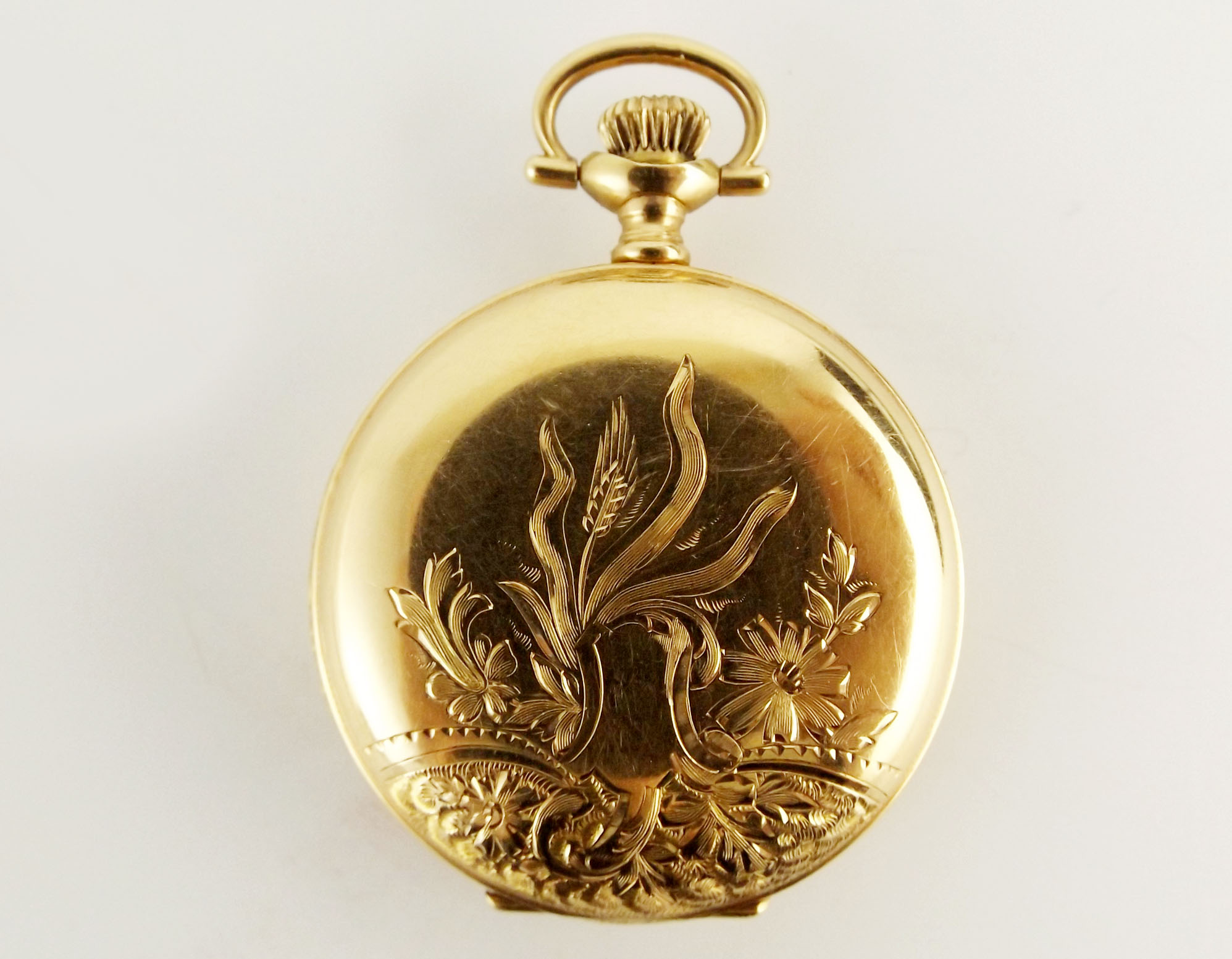 14k Yellow Gold Elgin Ladies Pocket Watch