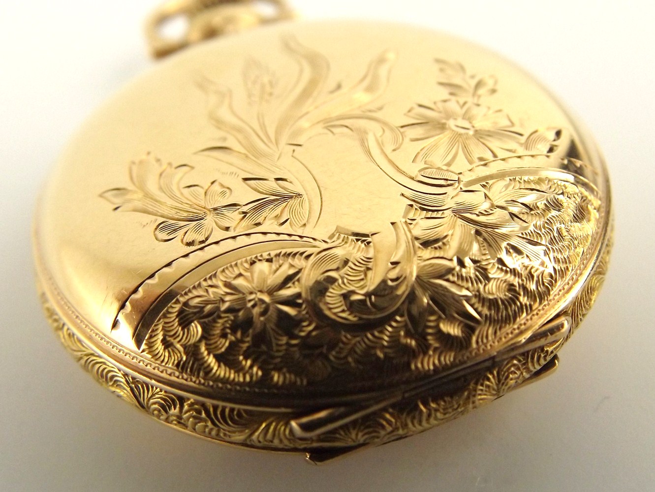 14k Yellow Gold Elgin Ladies Pocket Watch