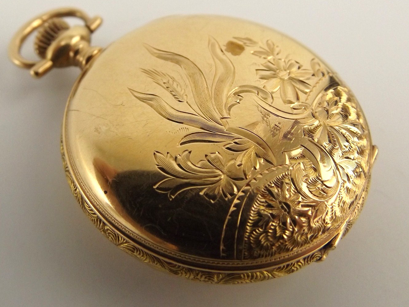 14k Yellow Gold Elgin Ladies Pocket Watch