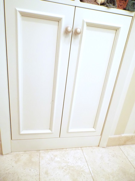 Built-In Bathroom Towel Cabinet 