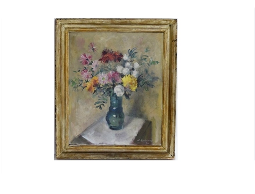 An Original Floral Painting by William E. Gebhardt