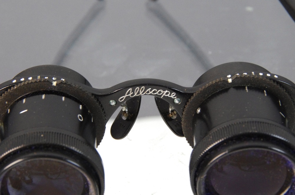 Vintage Wollensak Allscope Opera Glasses and Vintage Compass