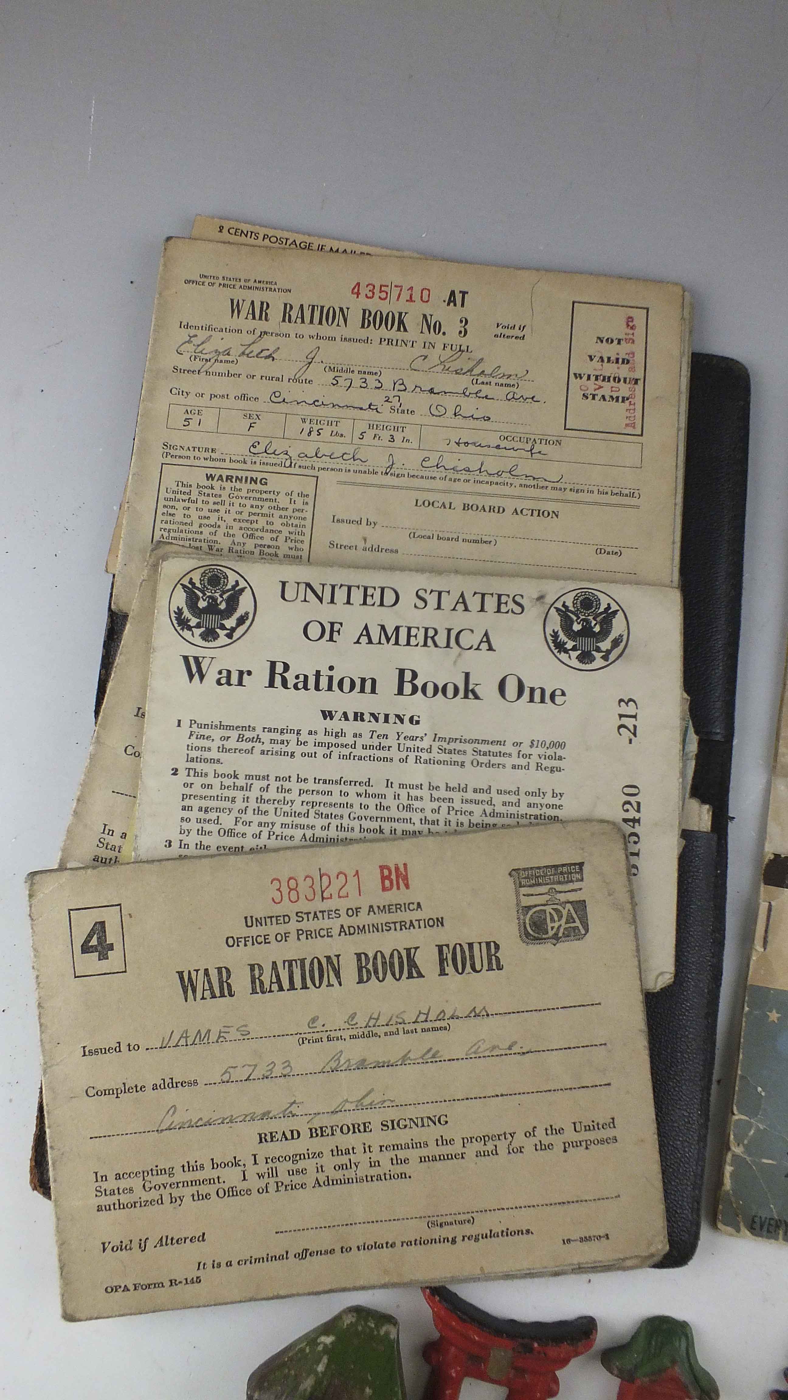 WWII War Ration Book and More