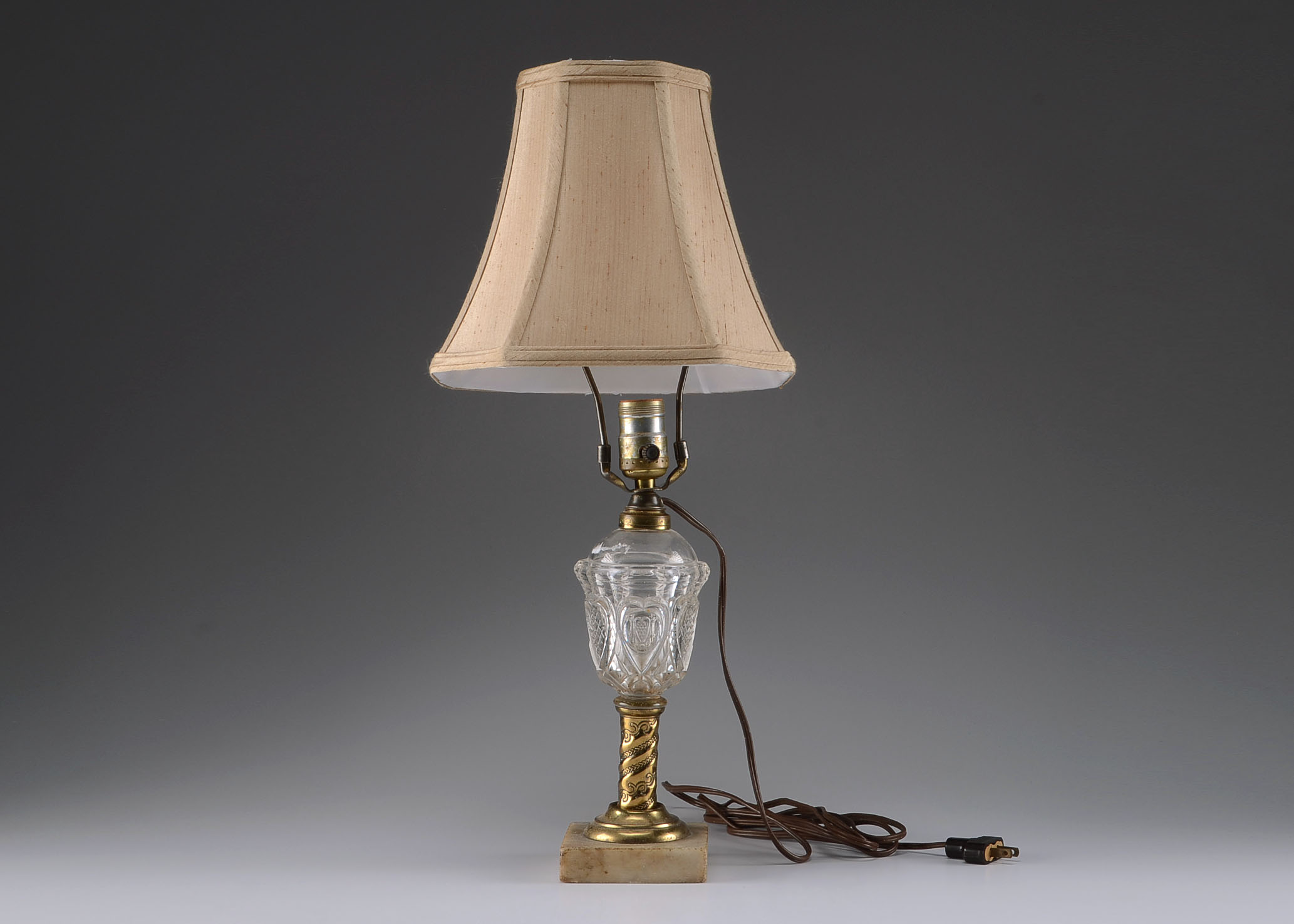 Converted Vintage Oil Lamp Light