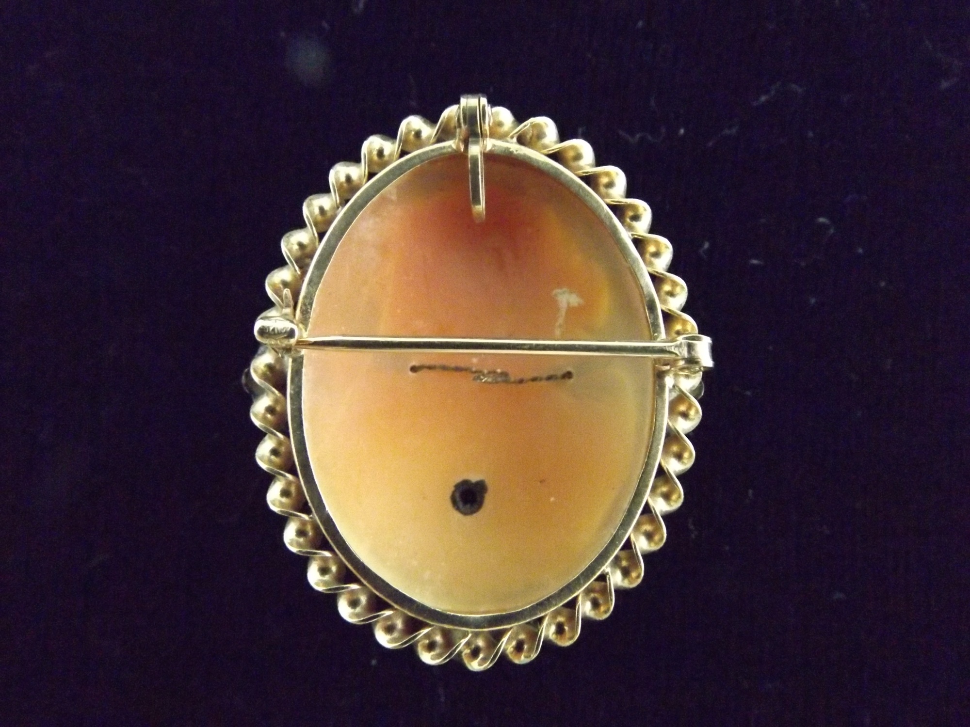 Vintage Shell Cameo Brooch