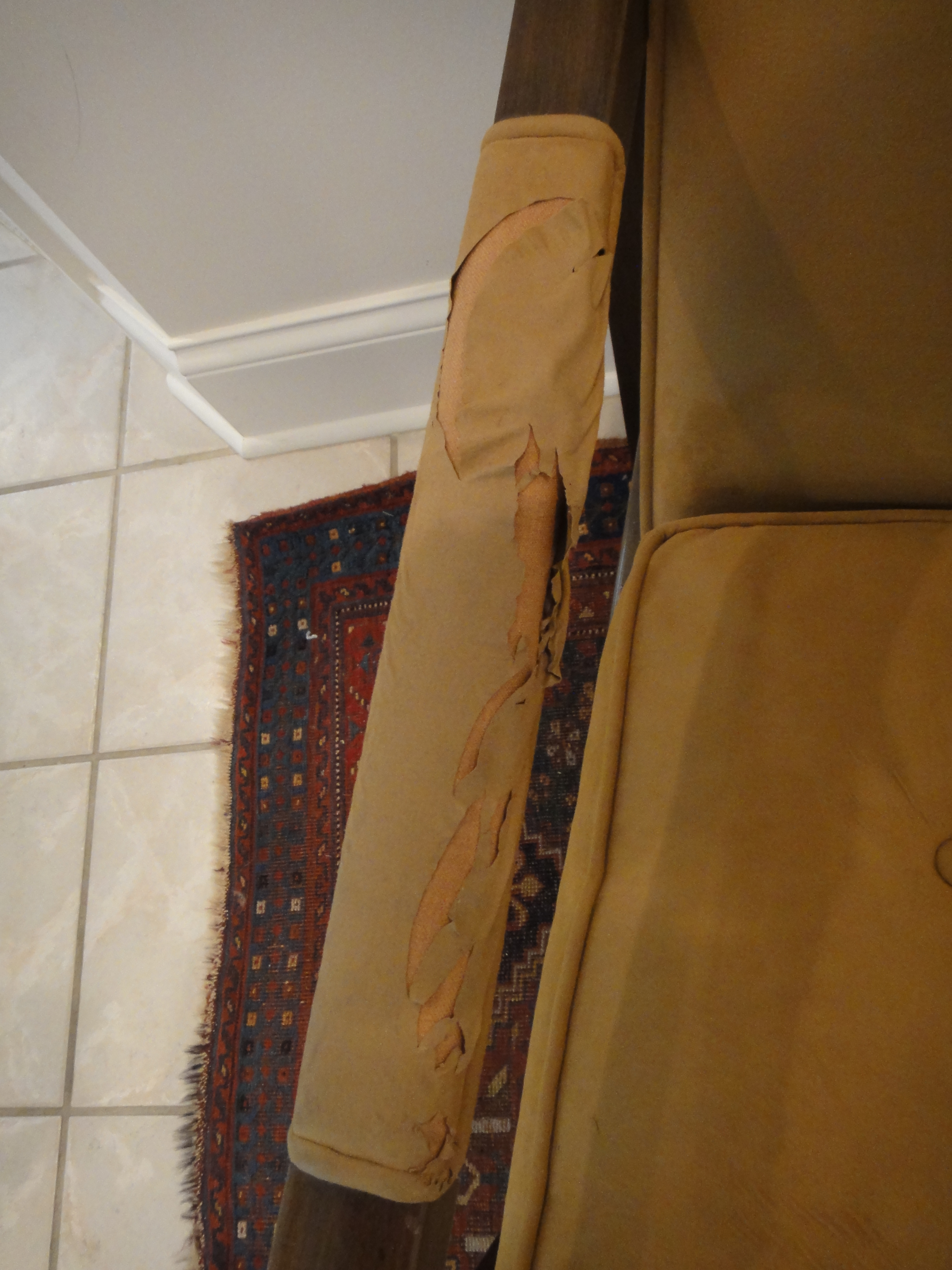 Ultra Sided Brown Suede Armchair by Dunbar 