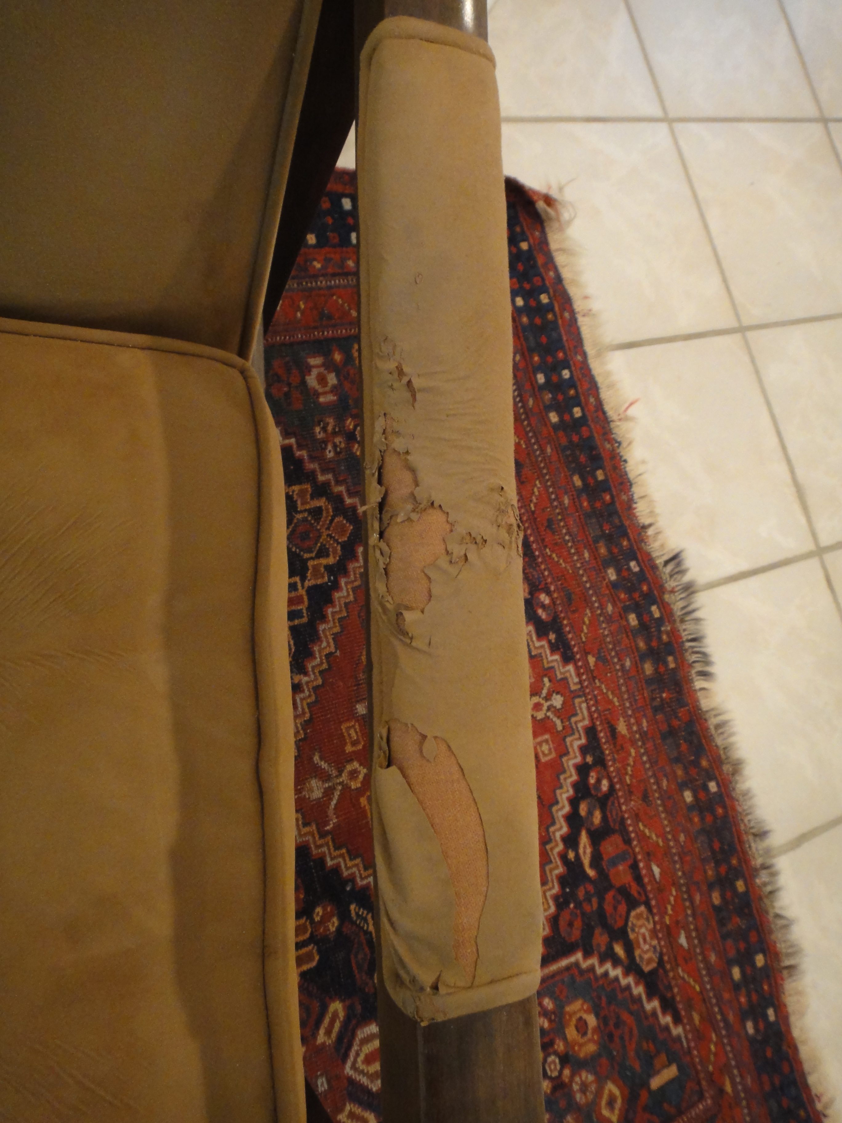 Ultra Sided Brown Suede Armchair by Dunbar 