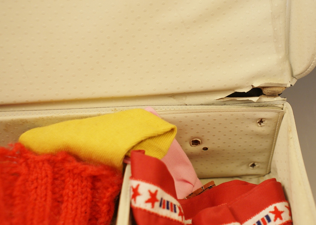 Vintage 1961 Barbie Vinyl Case Full of Vintage Barbie Clothes