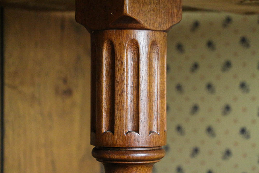 Vintage Carved Pedestal Table