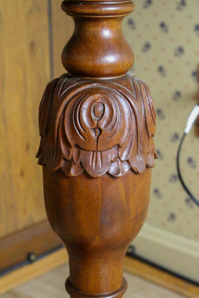 Vintage Carved Pedestal Table