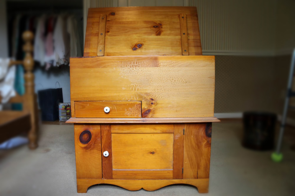 Vintage Pine Sugar Chest