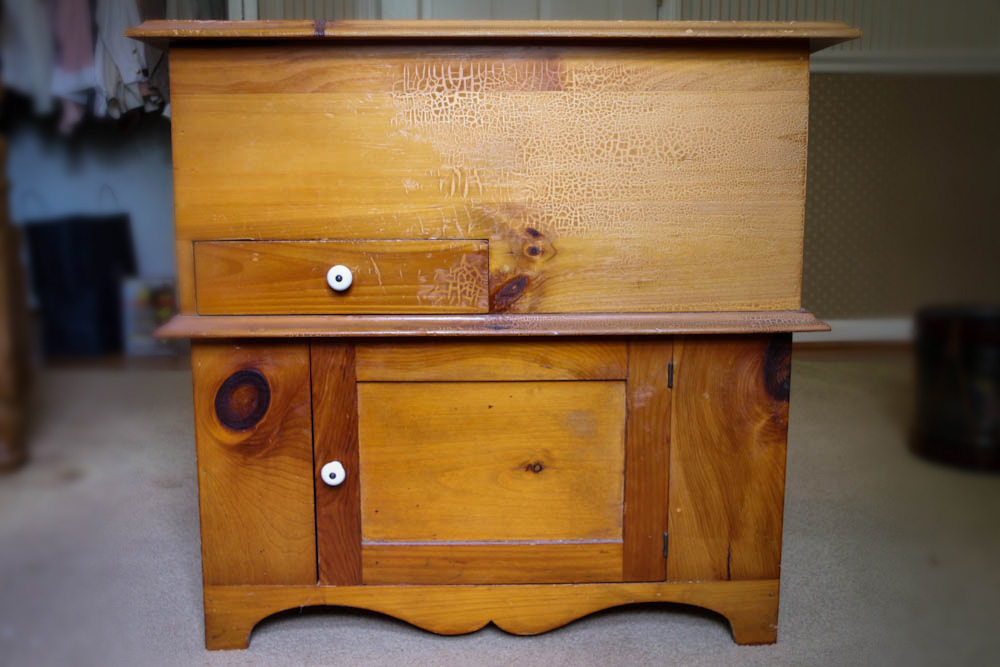 Vintage Pine Sugar Chest