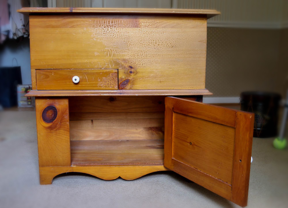 Vintage Pine Sugar Chest