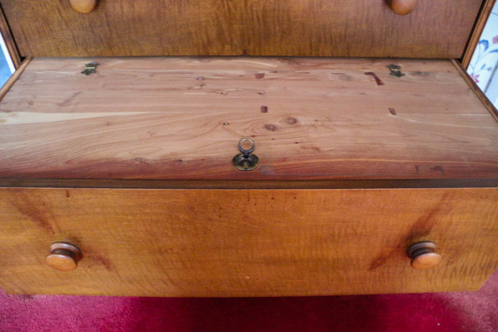 Curly Maple Vintage Tall Dresser