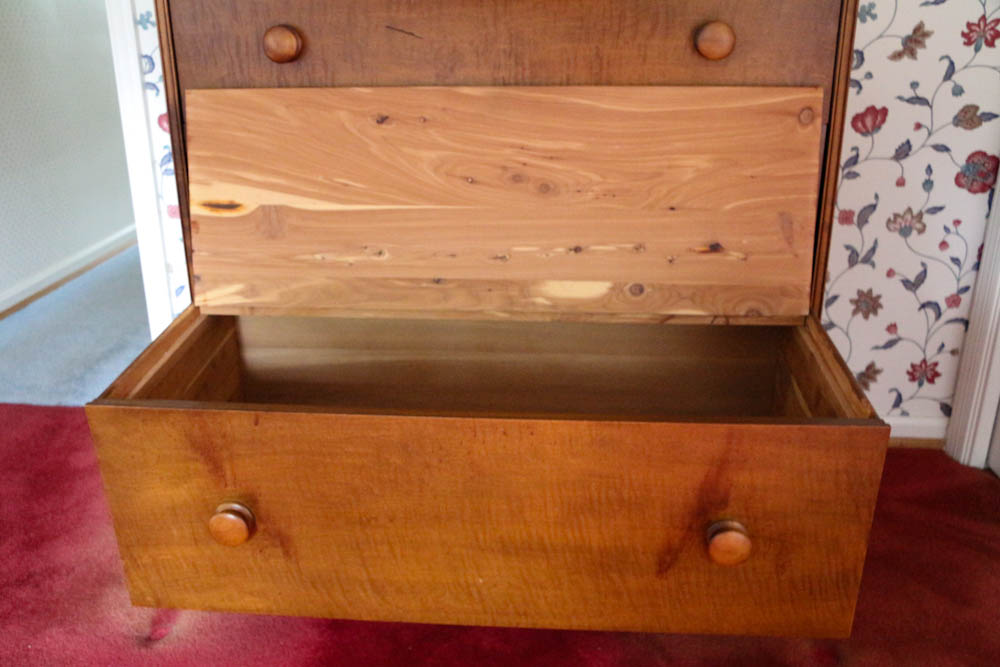 Curly Maple Vintage Tall Dresser