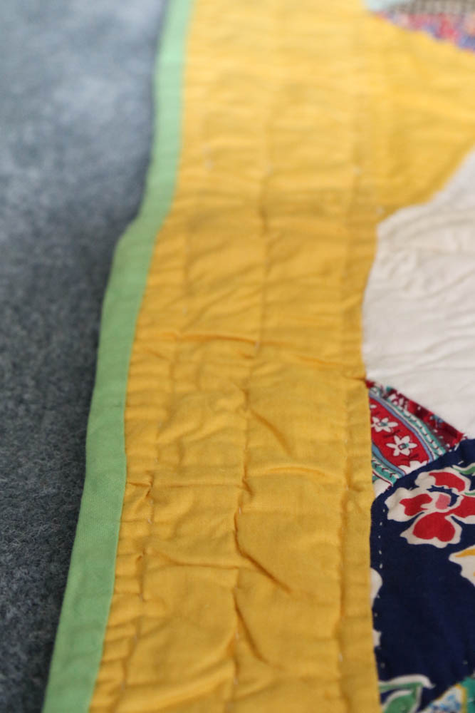 Vintage Hand-Stitched Quilt