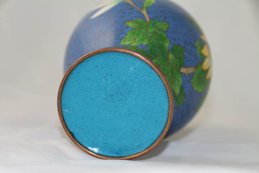 Pair of Chinese Cloisonne Vases