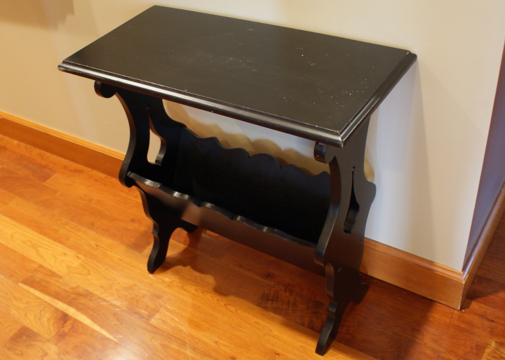 Vintage Painted Magazine Table
