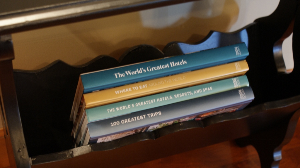 Vintage Painted Magazine Table