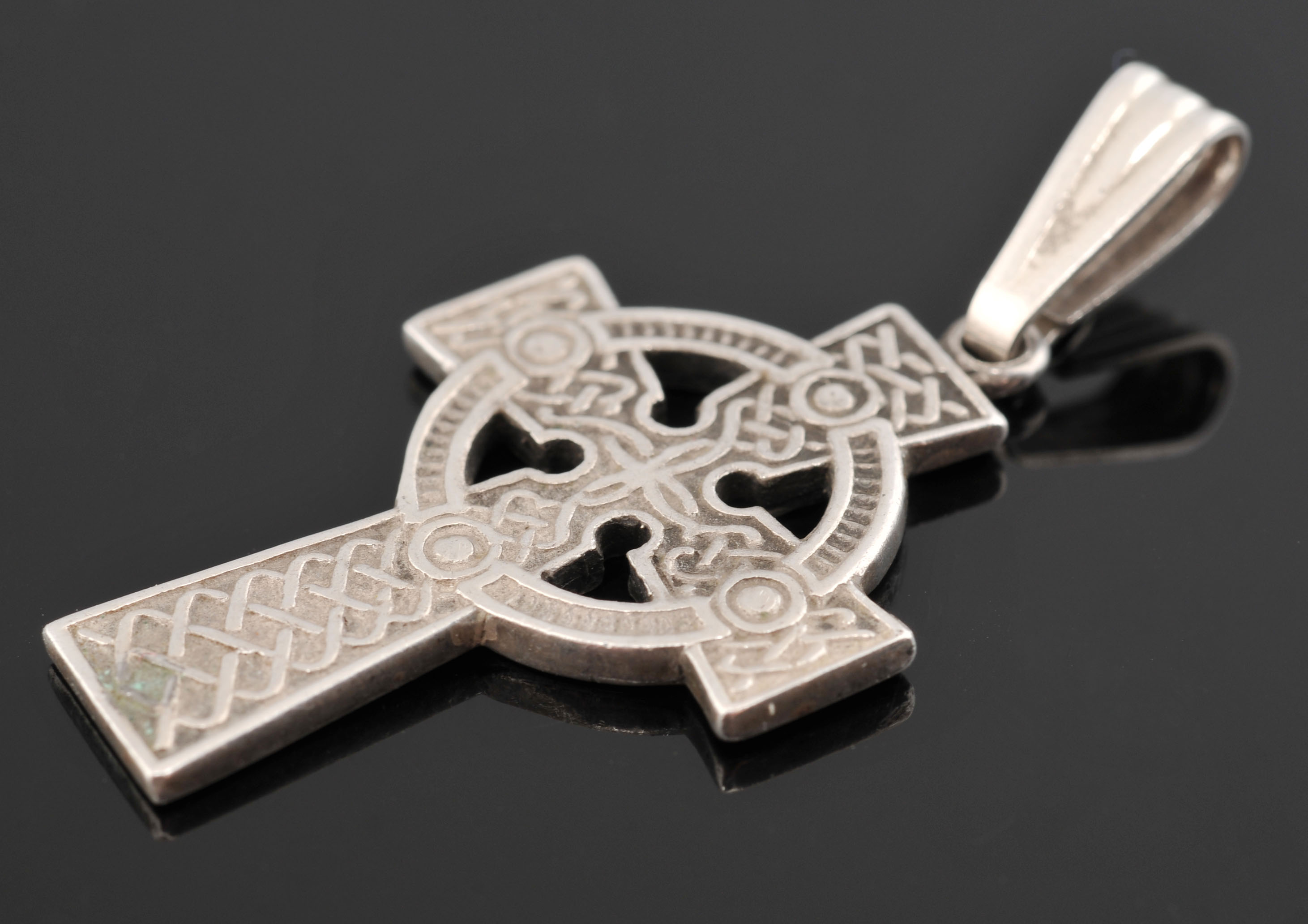 Sterling Silver Celtic Cross Pendant and a Sterling Silver Ring