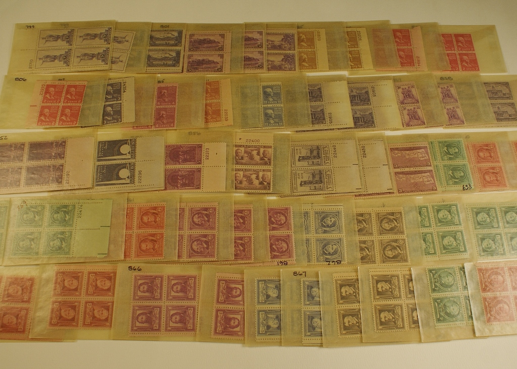 Fifty Vintage Wax Stamp Envelopes With Stamps