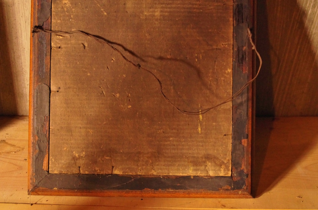 Vintage Advertising Print of a Native American Chief In Oak Frame