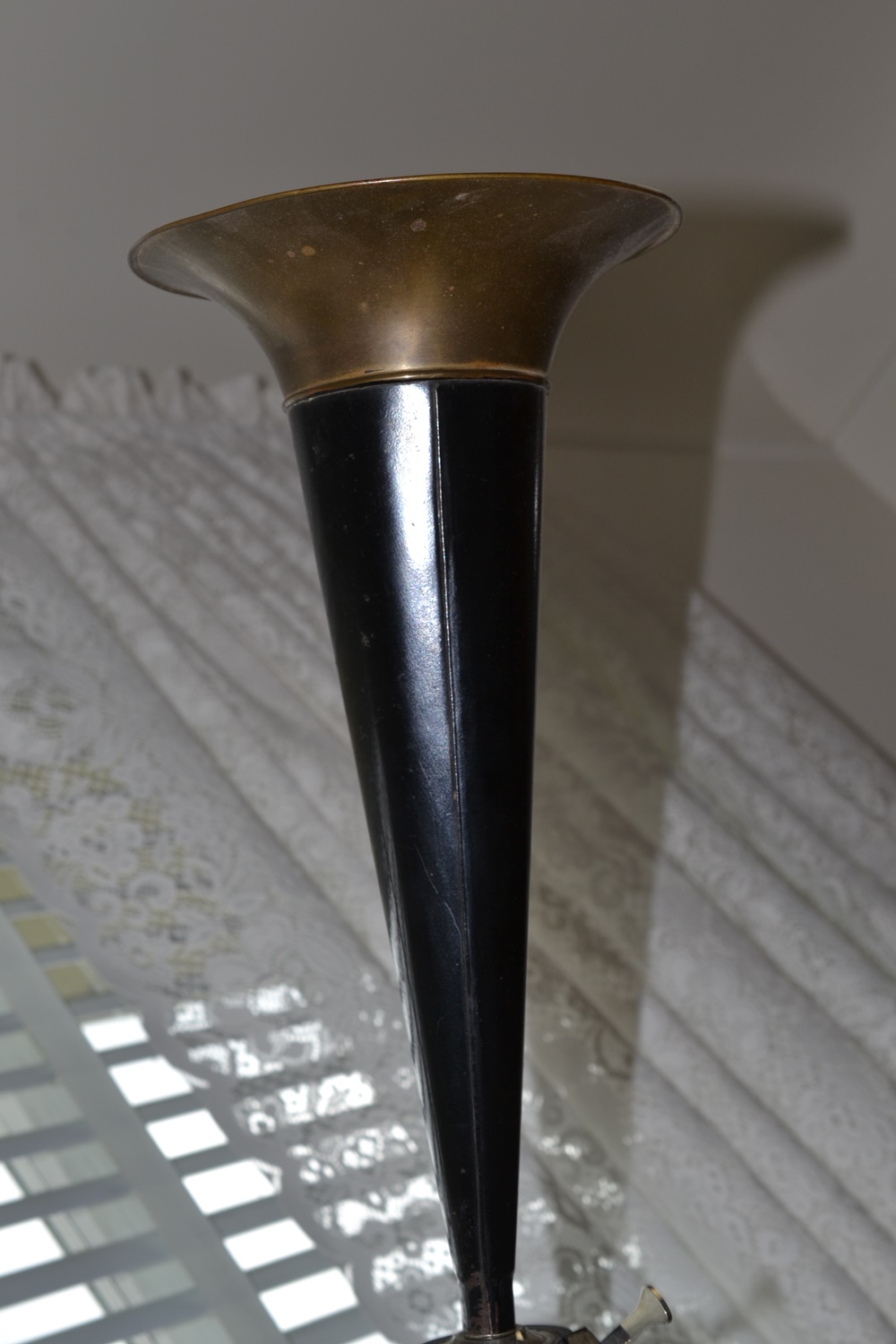 Circa 1908 Edison Model C Home Phonograph With Witches Hat Horn