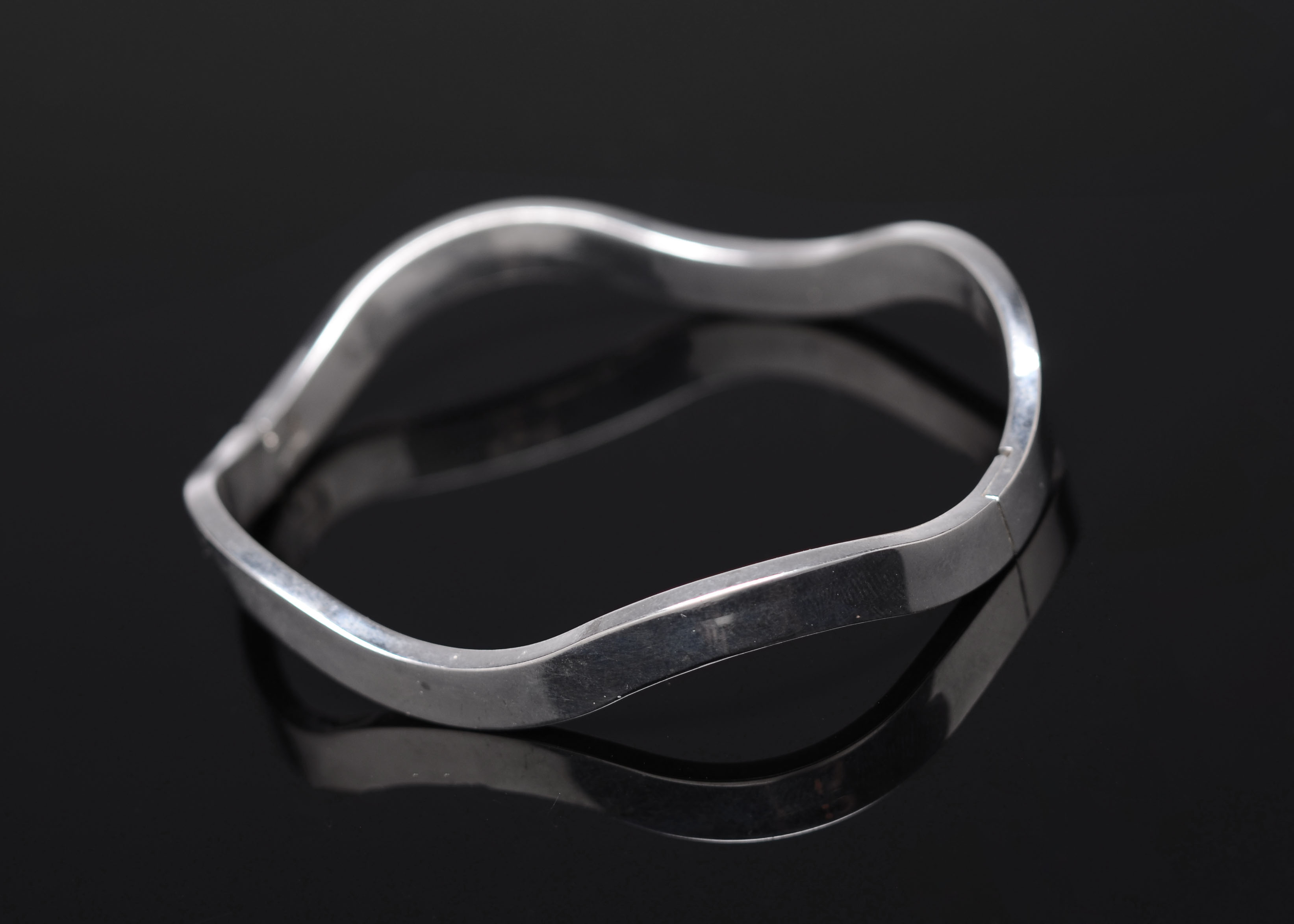 Mexican Sterling Silver Hinge Bracelet