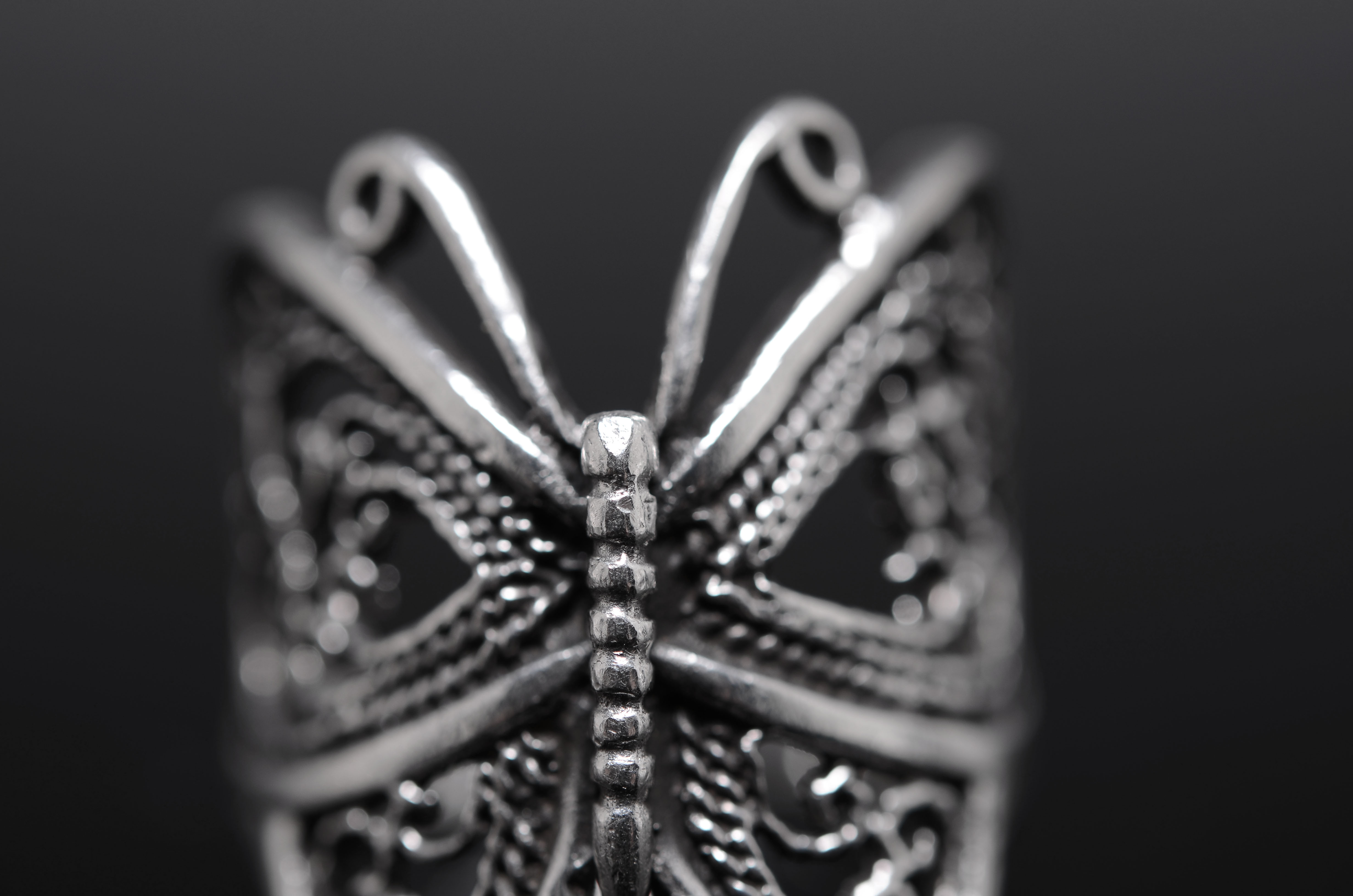 Two Sterling Silver Rings including a Butterfly Ring