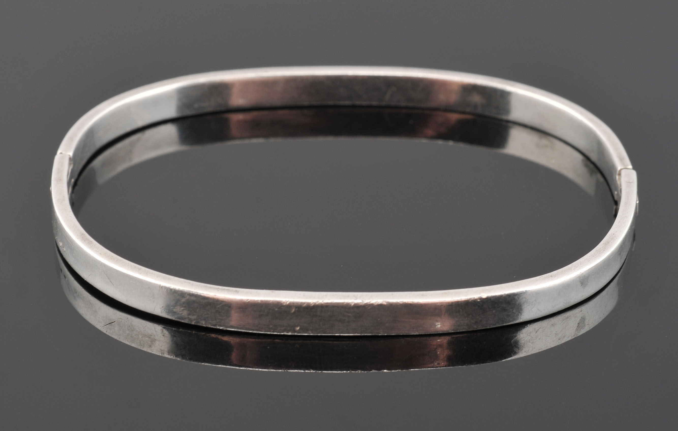 Two Classic Mexican Sterling Silver Hinge Bracelets