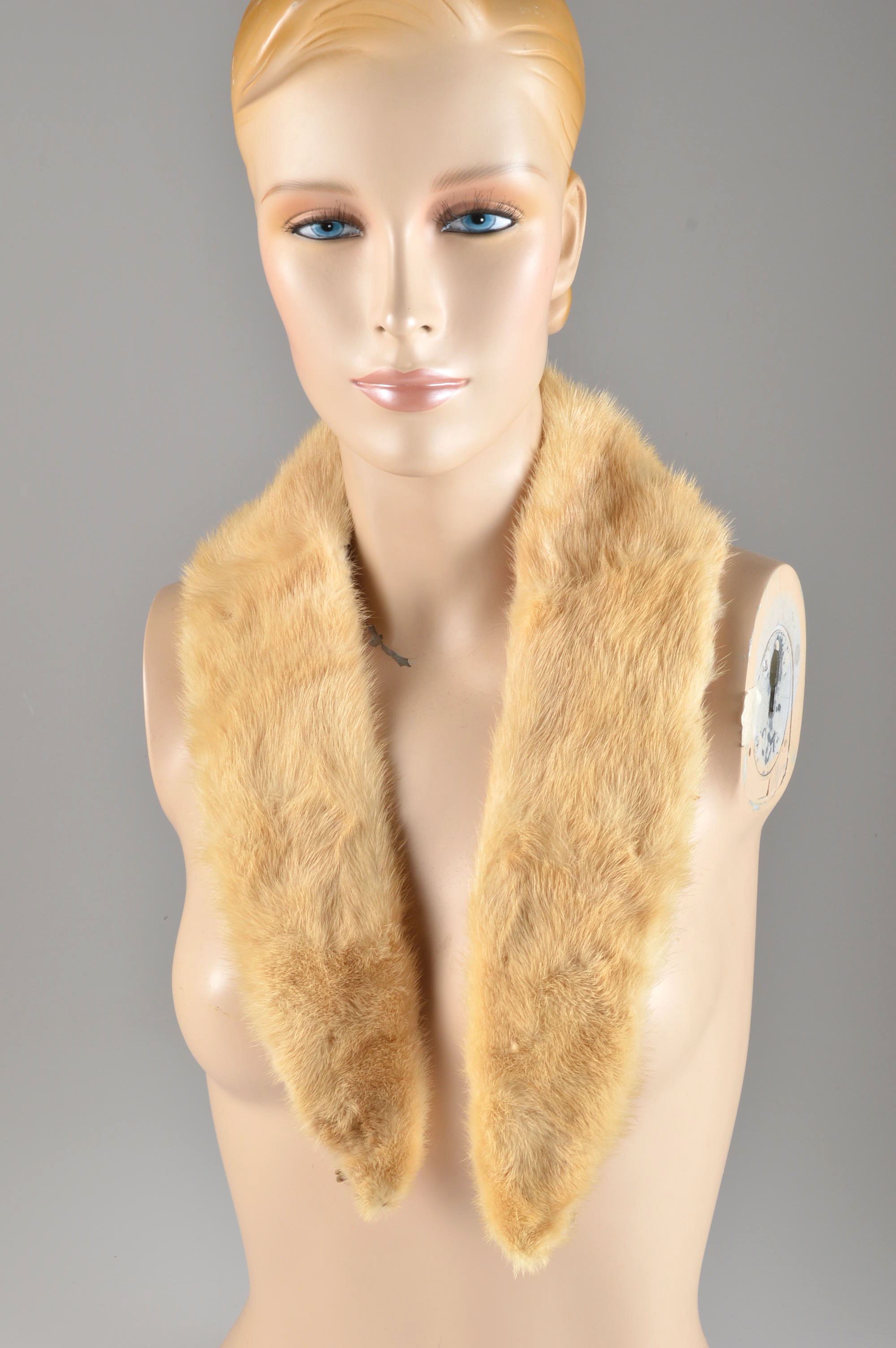 Vintage Items Including Two Natural Mink Fur Collars